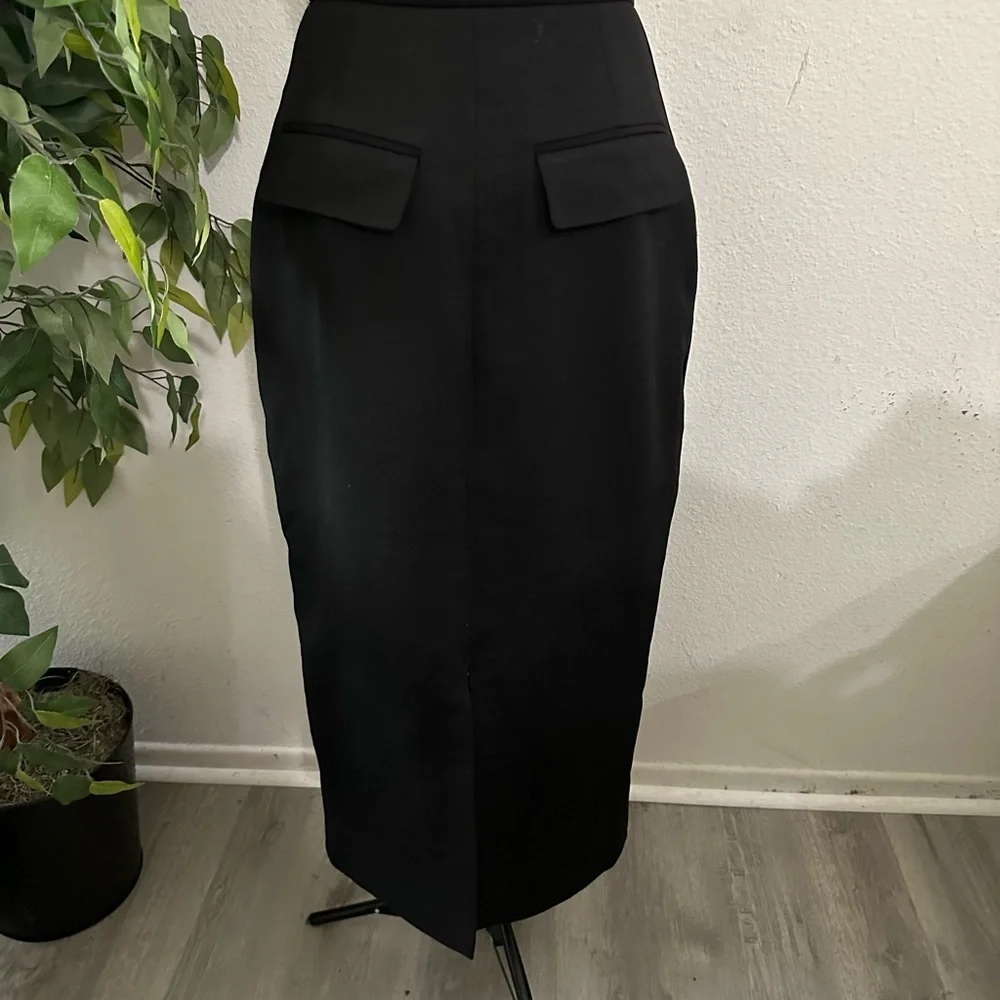 CEFINN Elegant pencil Black Women's Skirt work mode neutral bossgirl Sz 4
